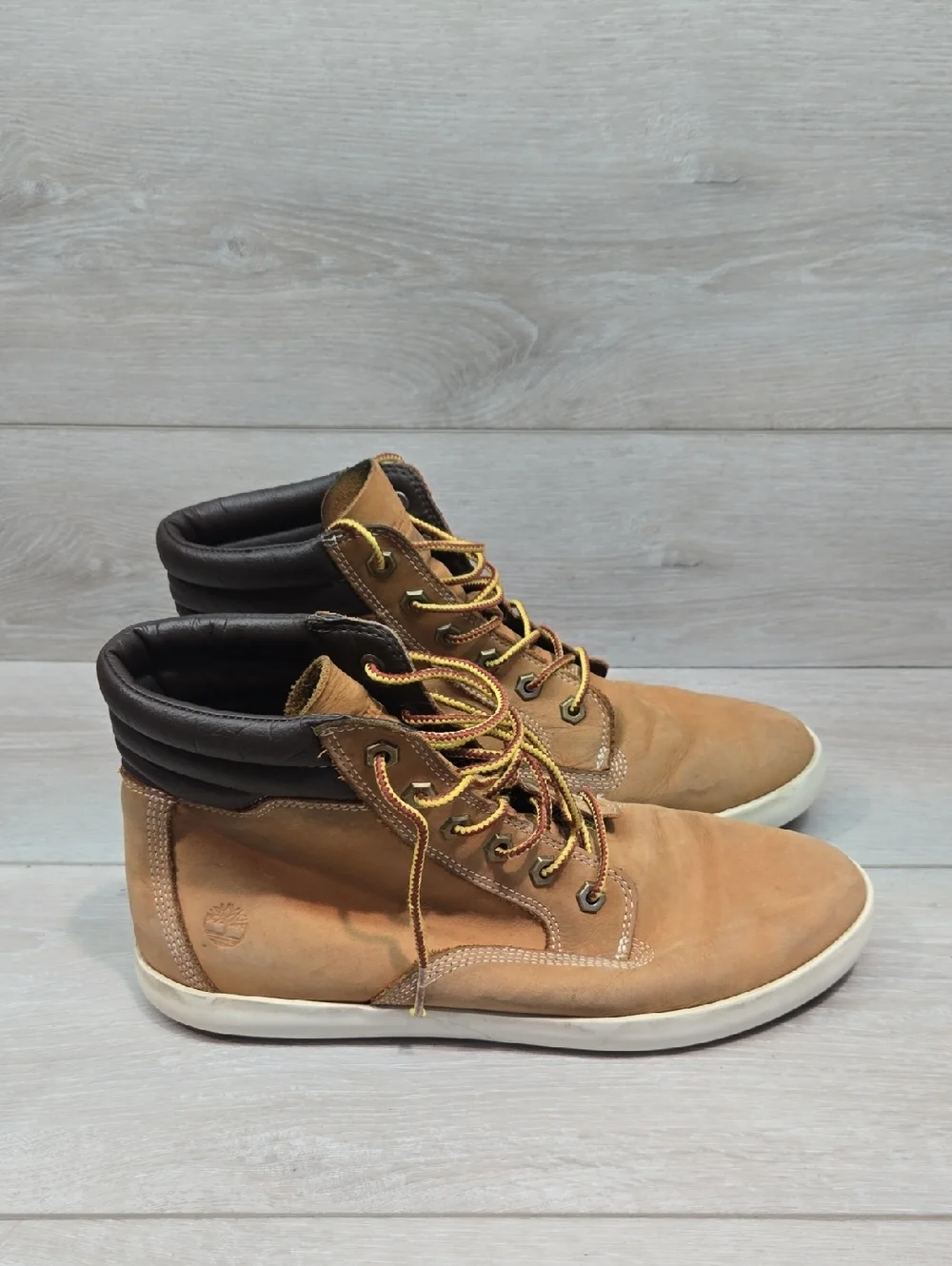 Timberland MenA24118 Ortholite Chestnut Leather HighTop Sneakers Shoes Boots 10